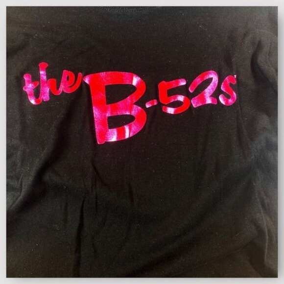 NWOT The B-52S Rock Band Logo Tee Shirt Black Size Large - Picture 2 of 3